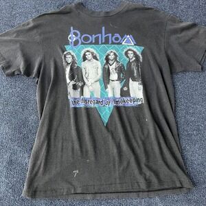 Vintage Bonham Shirt Mens XL The Disregard of Timekeeping Tour Band Tee 90s